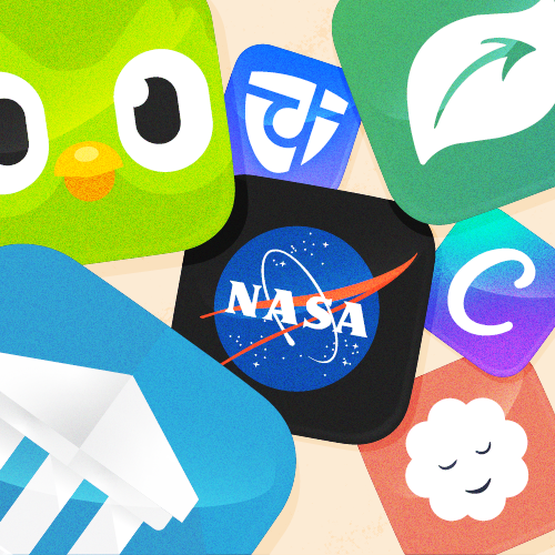Learning apps and their icons