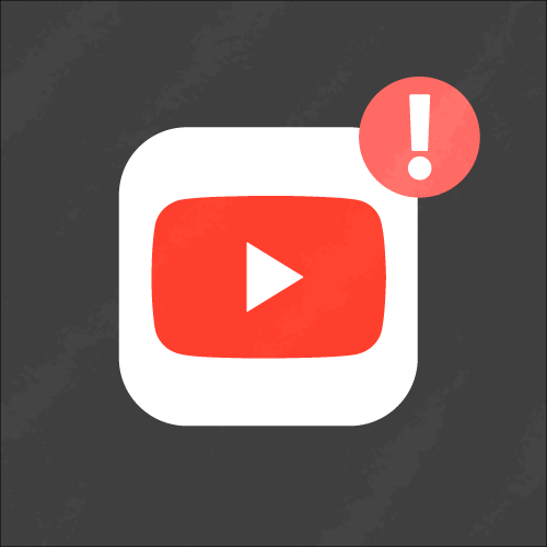 YouTube Parental Controls icon plus exclamation point